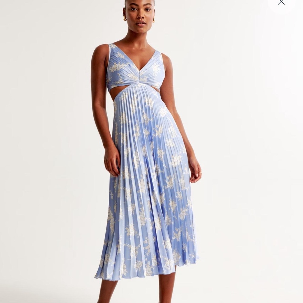 A&F Giselle Floral Maxi Cutout Dress TALL LENGTH